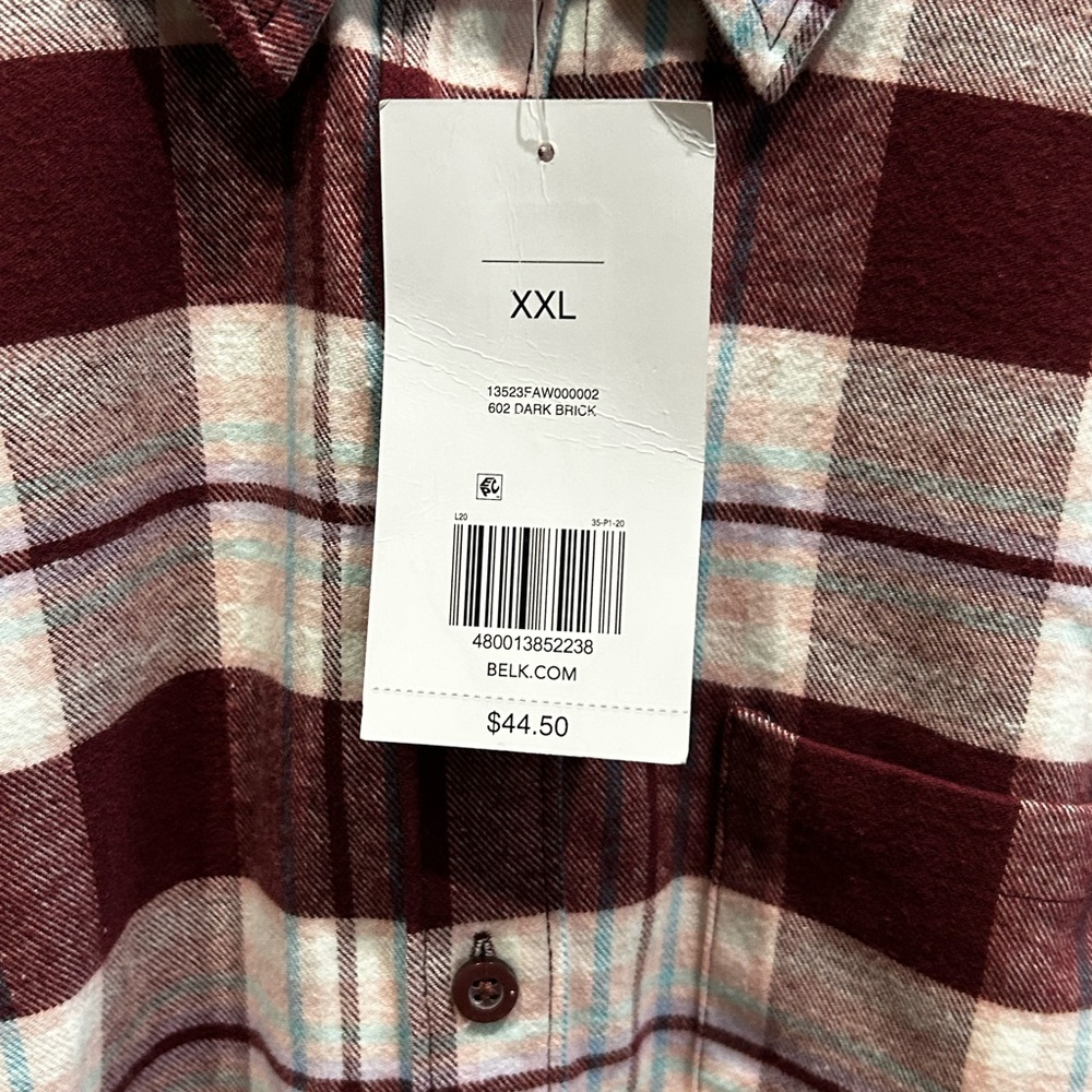 NWT Ocean + Coast Plus Size Flannel Top 2X - Picture 7 of 8